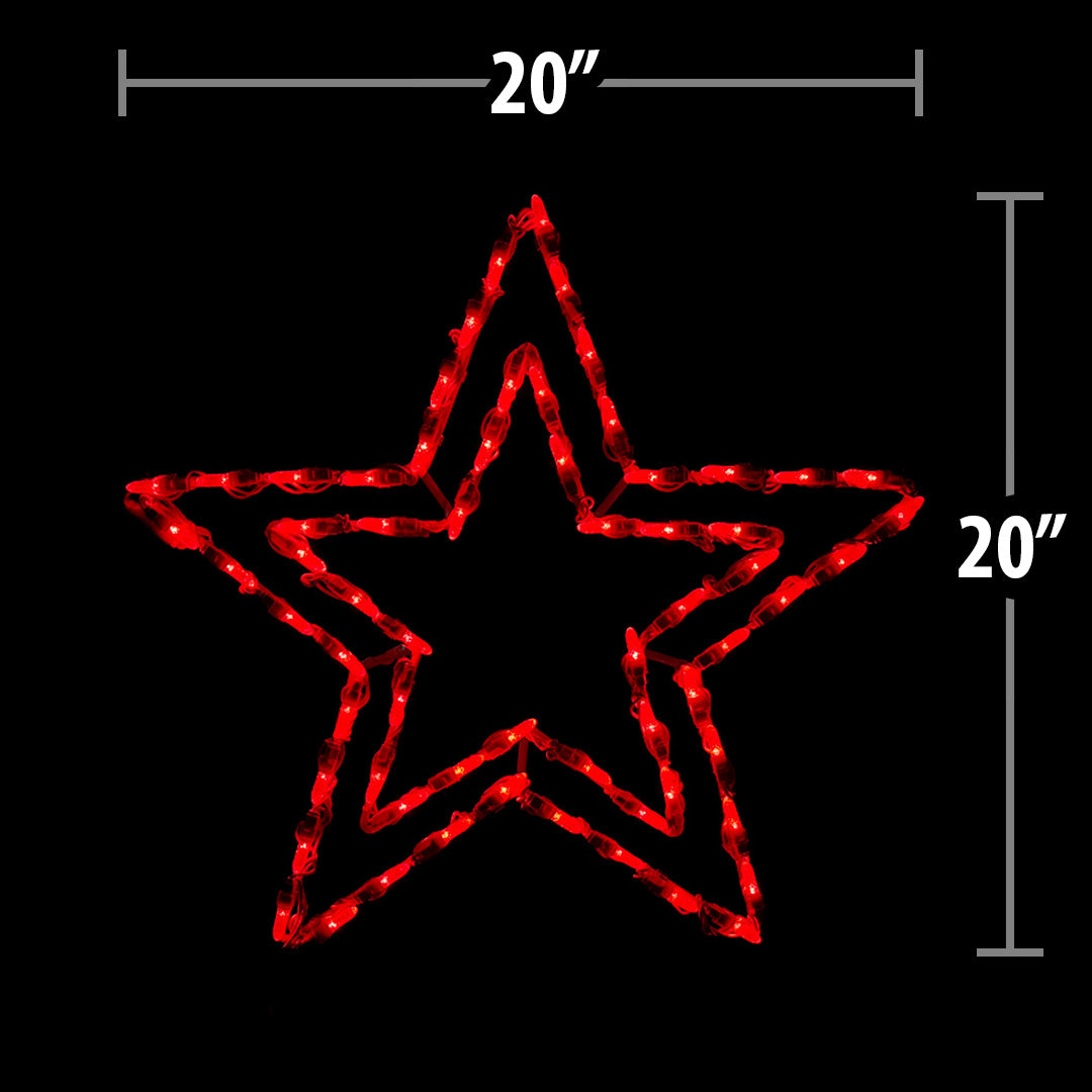 LED Star Double - 20"