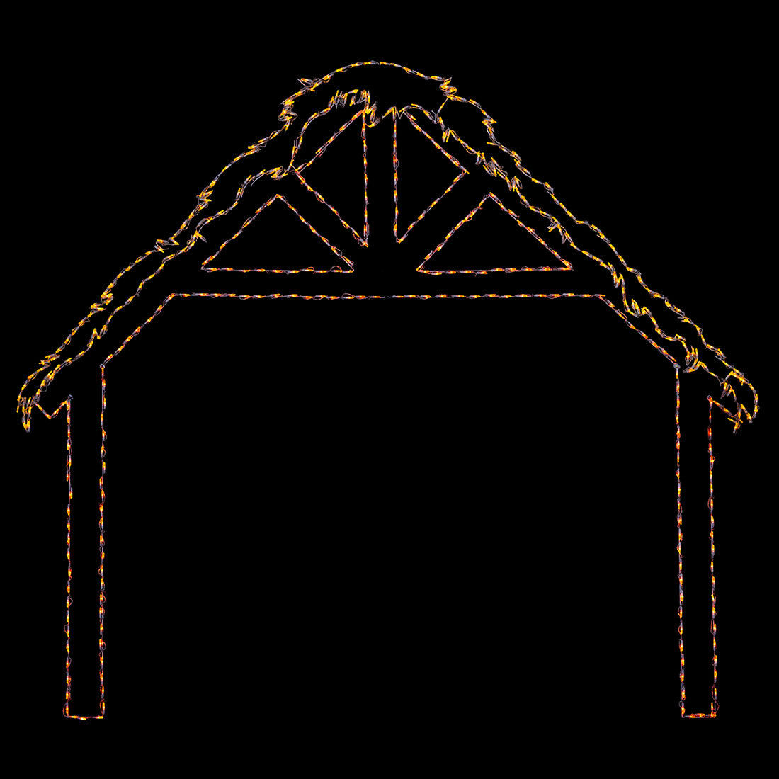 LED Nativity Stable Hut DELUXE