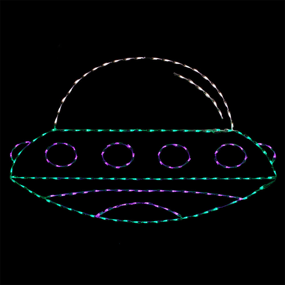 Animated LED Alien Spaceship