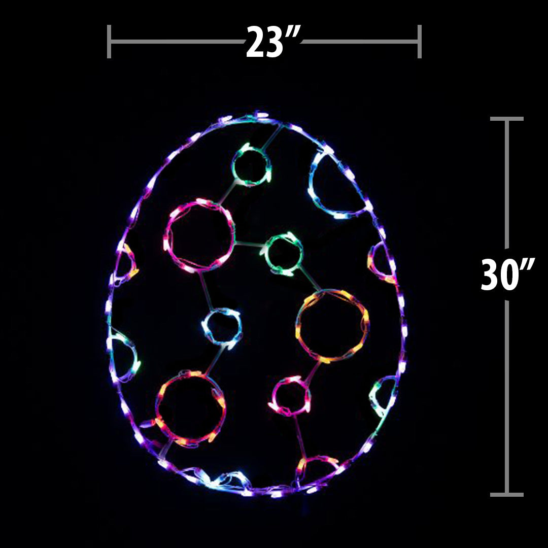 LED Easter Egg Polka Dot