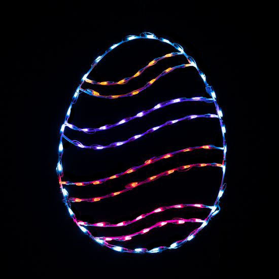 LED Easter Egg Swirl