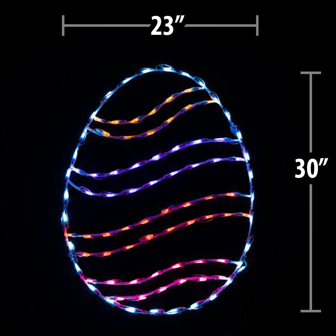 LED Easter Egg Swirl