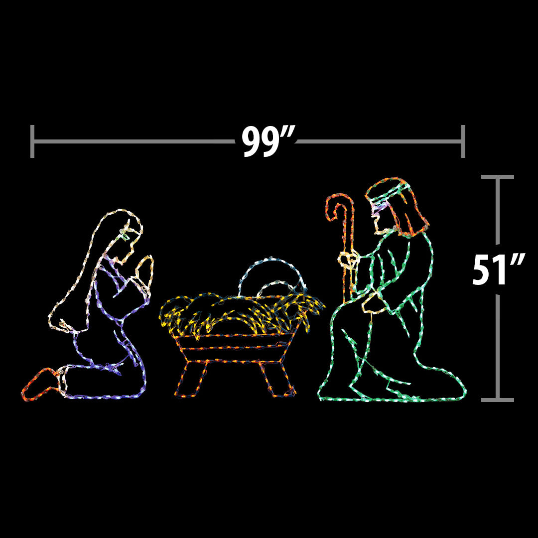 LED Nativity Scene DELUXE