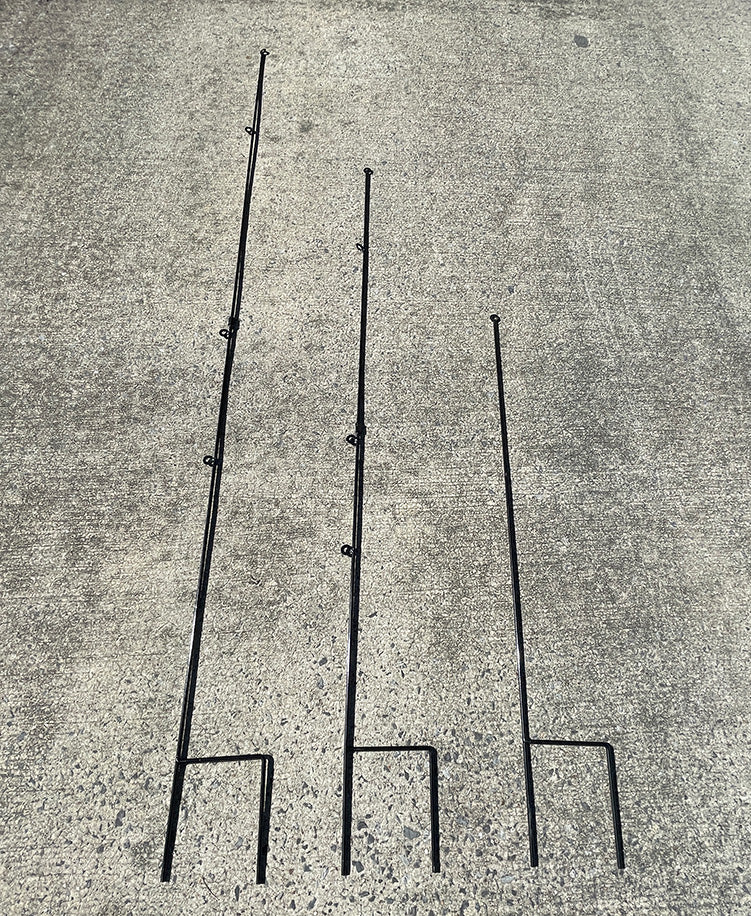 Display support rods