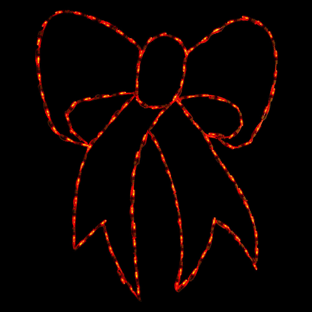 LED Red Bow 36"