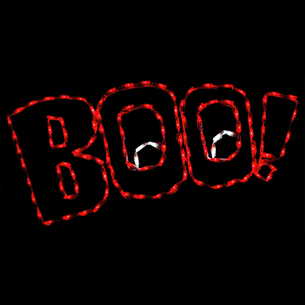 LED 'Boo' Word Sign