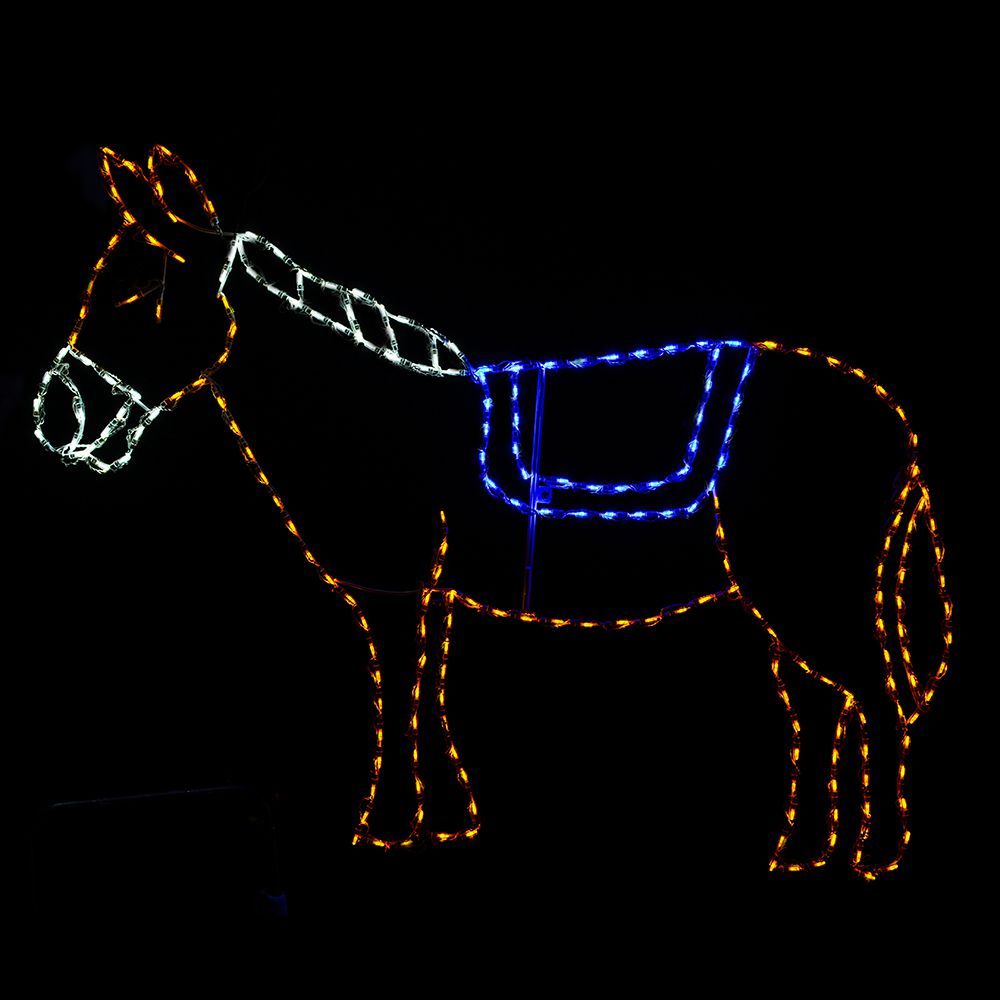 LED Donkey for Christmas Nativity Display