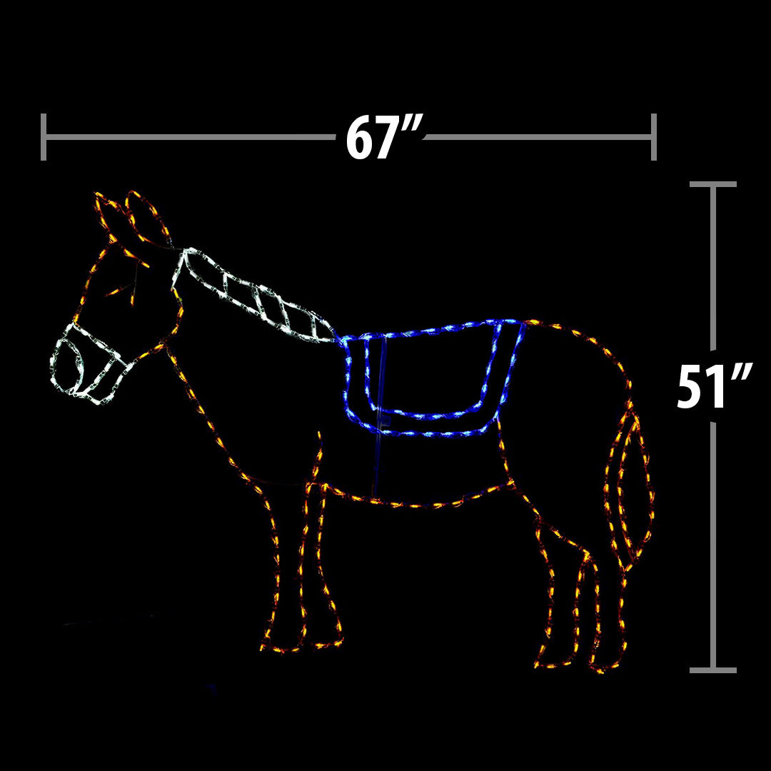 LED Nativity Donkey