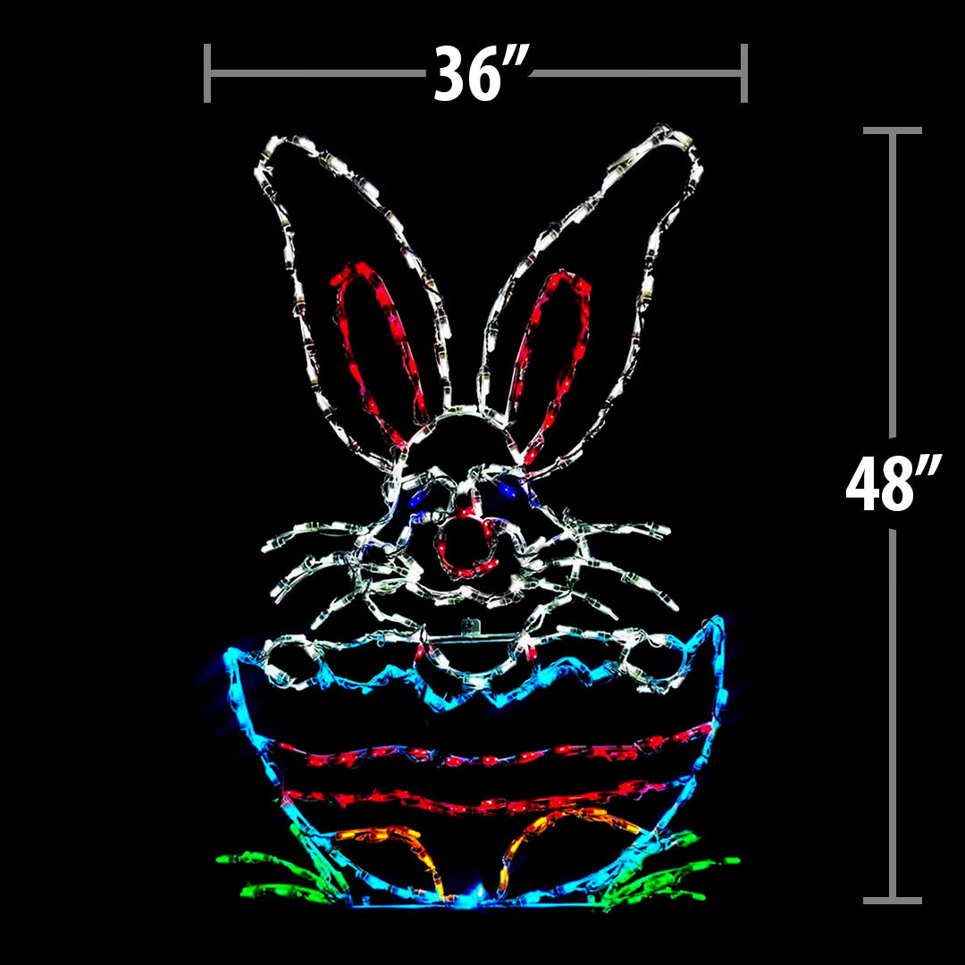 LED Easter Bunny in Easter Egg