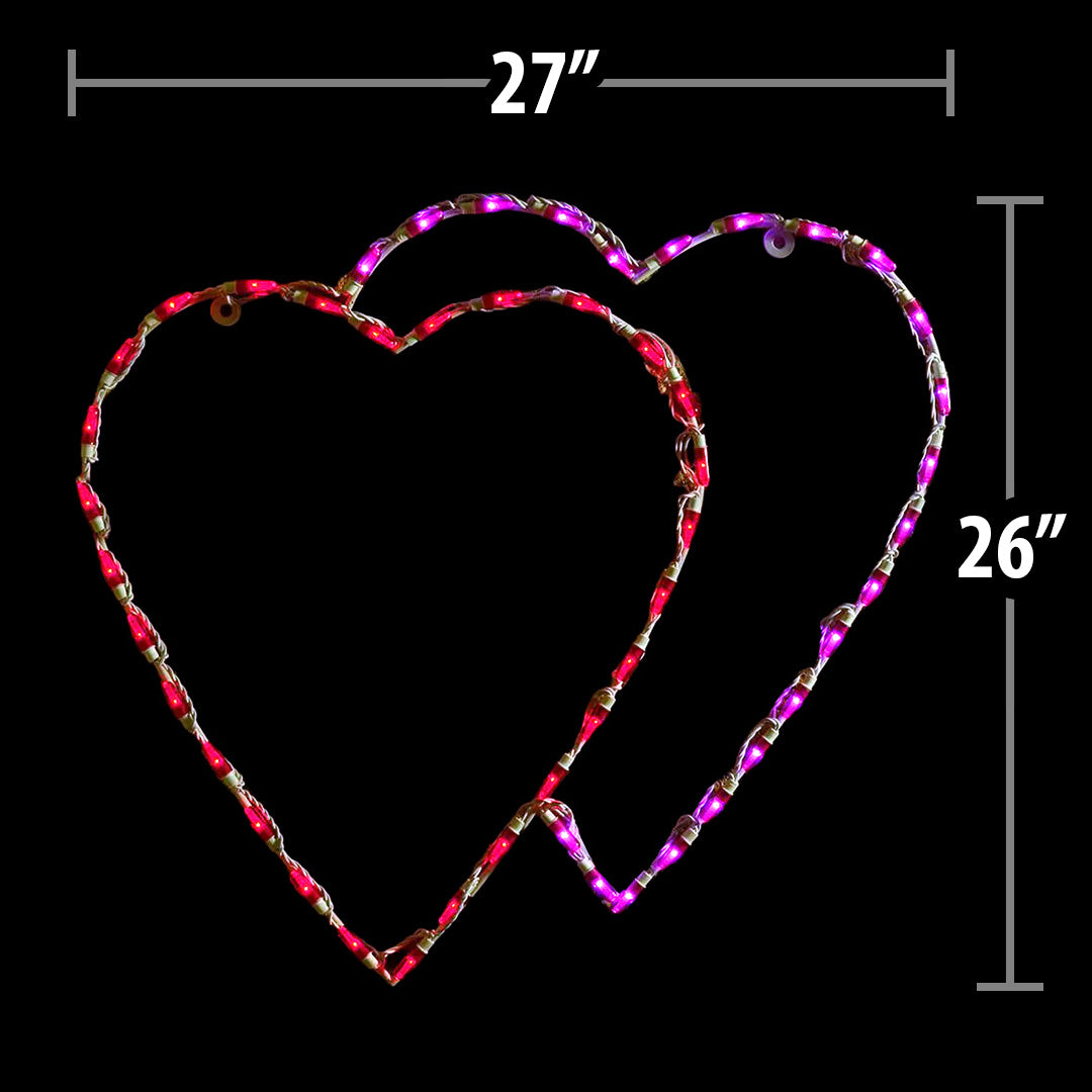 LED Heart Double