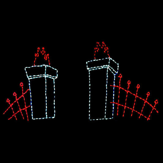 LED Cemetery Fence