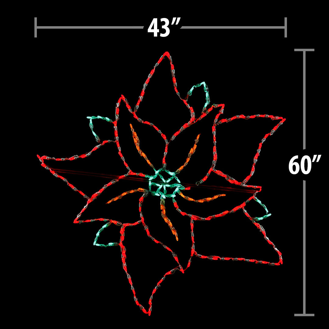 LED Poinsettia Large DELUXE