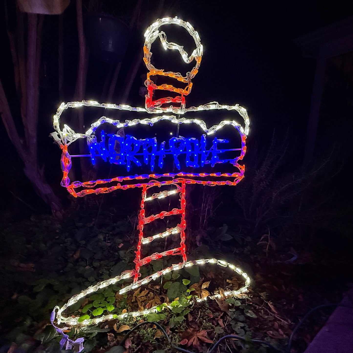LED North Pole Sign