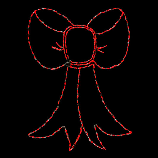 LED Red Bow 60" DELUXE