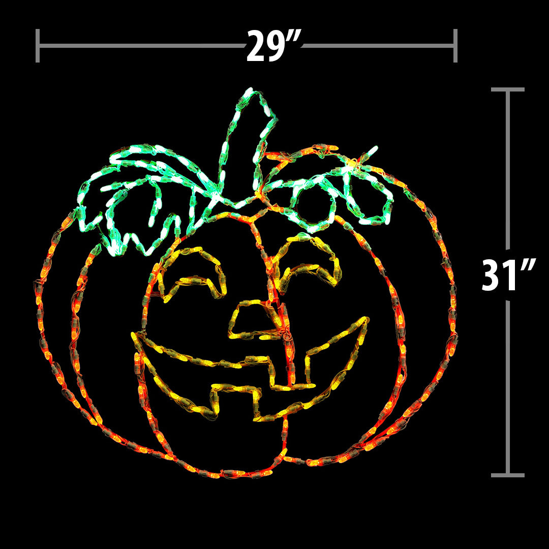 LED Jack-o'-Lantern Smiling