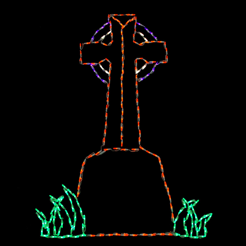 LED Tombstone with Cross