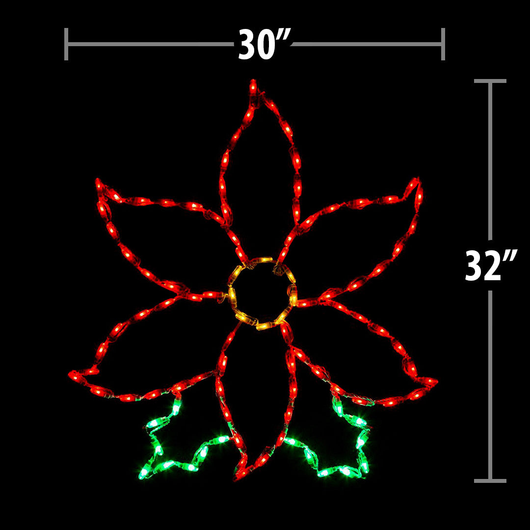 LED Poinsettia
