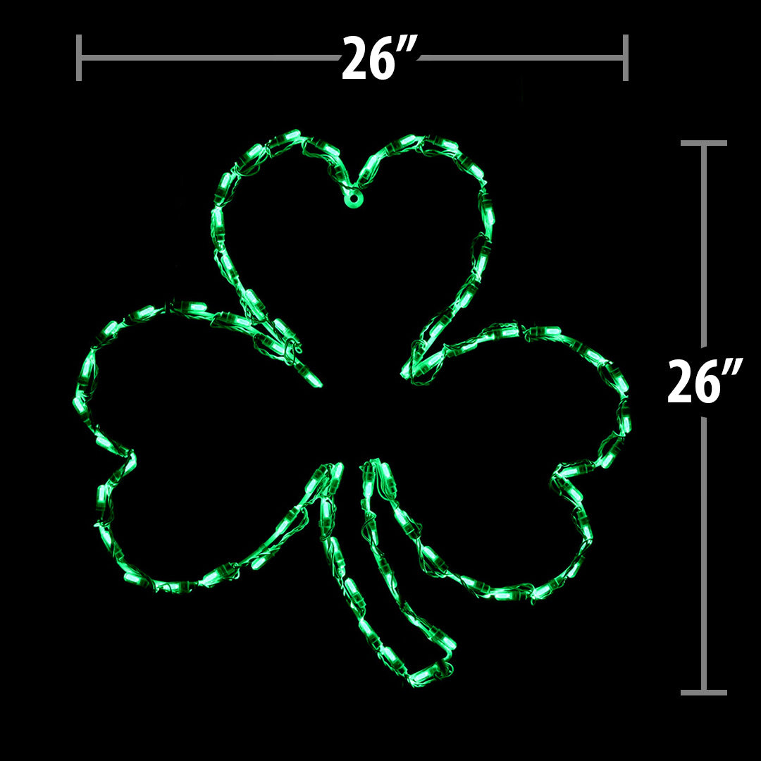 LED Shamrock 26"