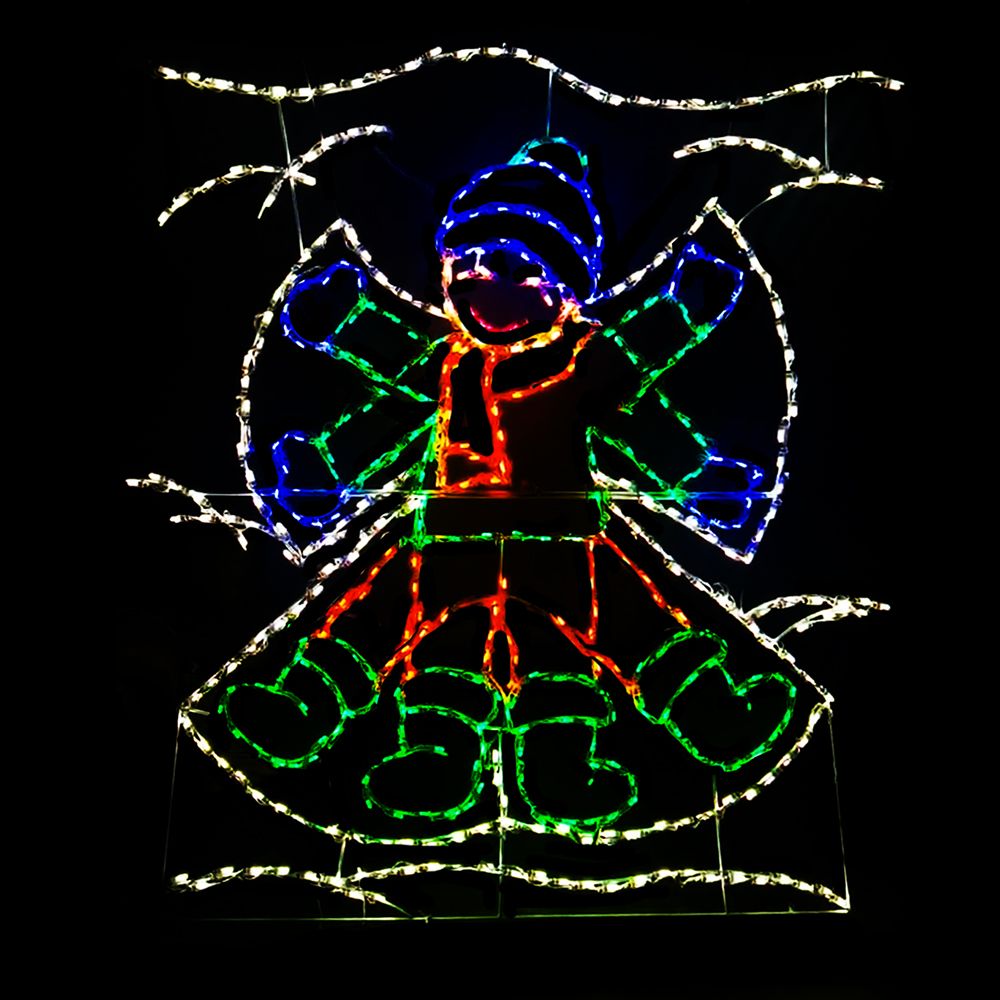 LED Child Making a Snow Angel