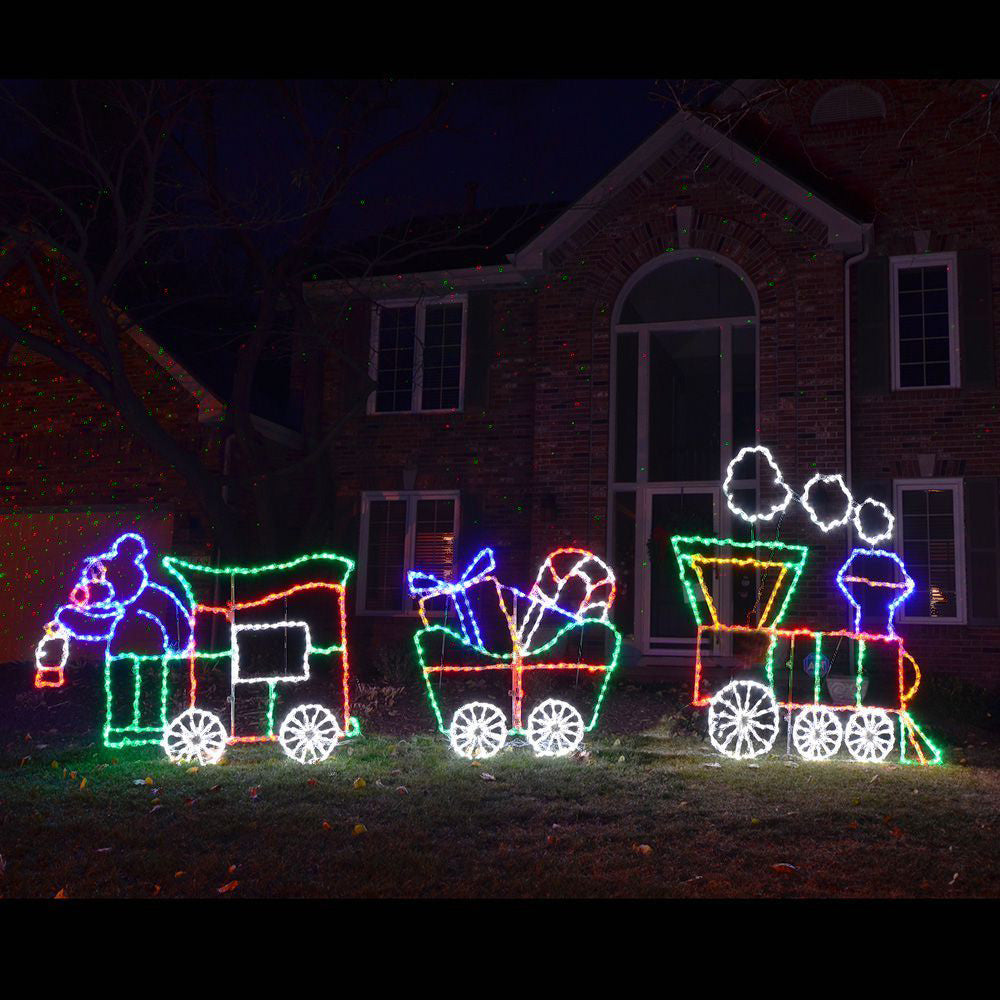 Animated LED Christmas Train Set