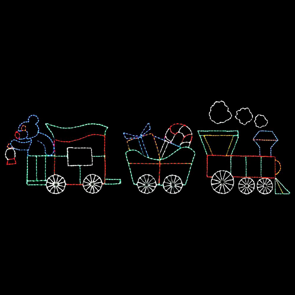 Animated LED Christmas Train Set