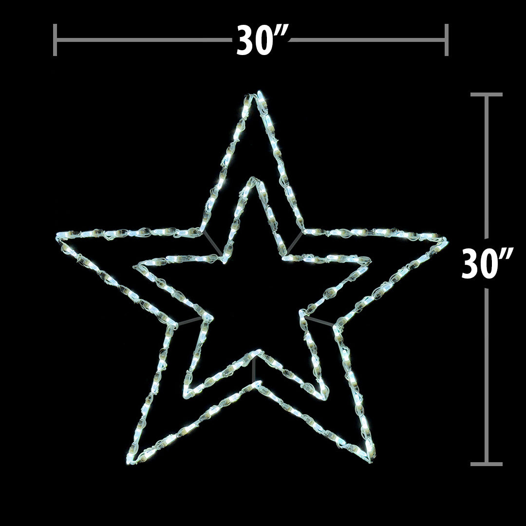LED Star Double - 30"