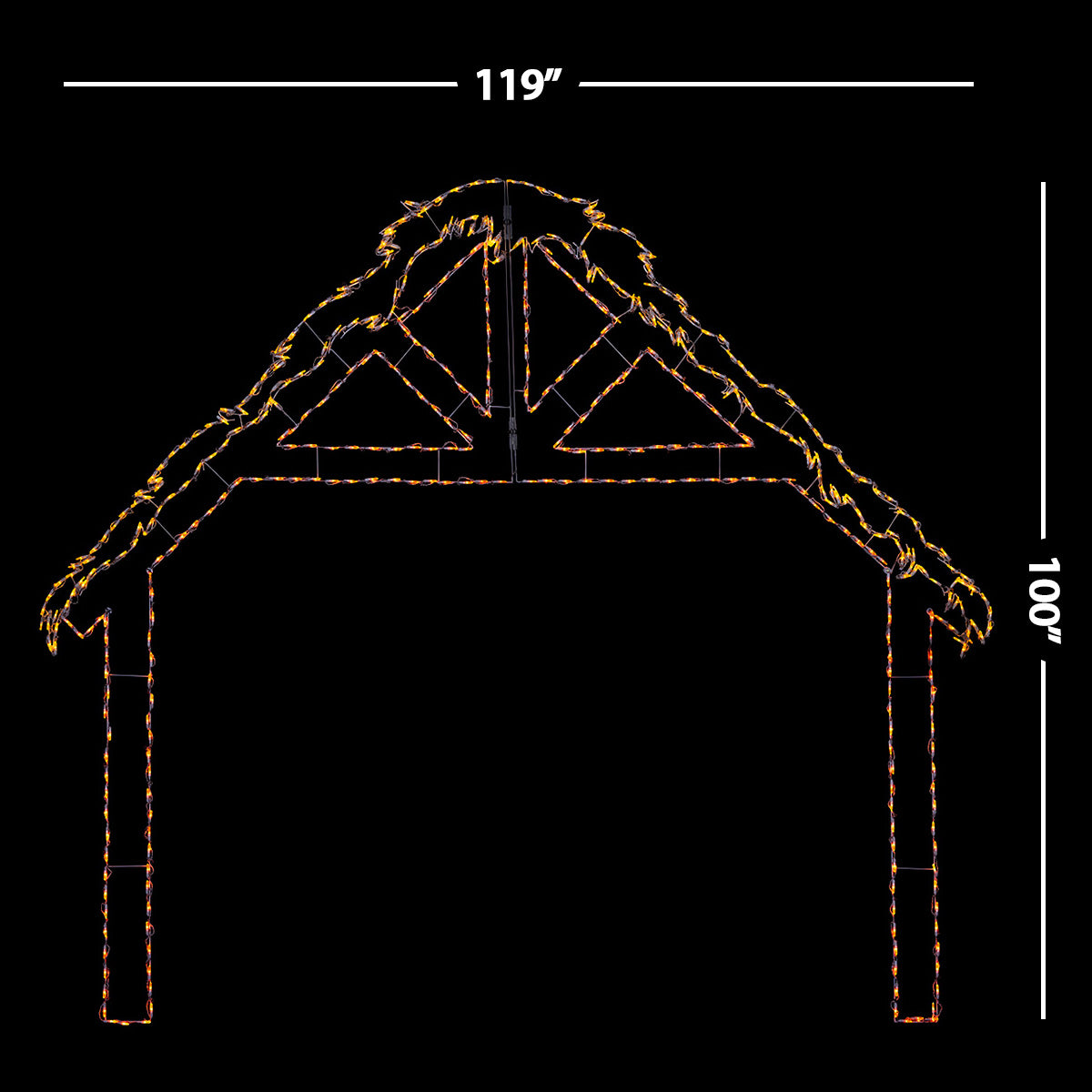 LED Nativity Stable Hut DELUXE