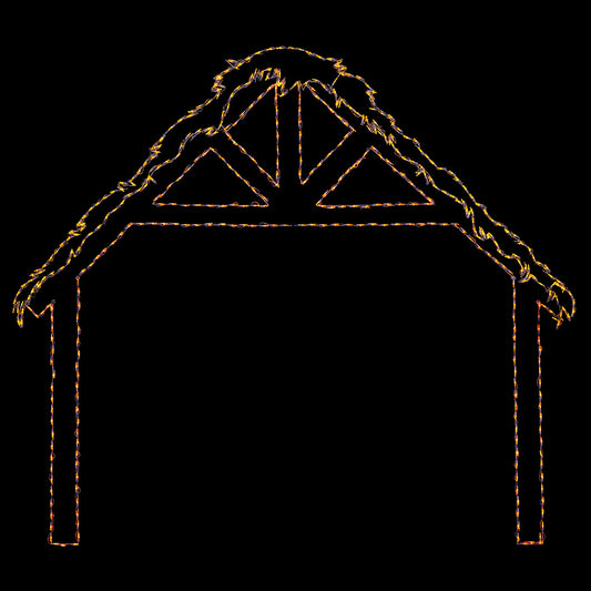LED Nativity Stable Hut DELUXE