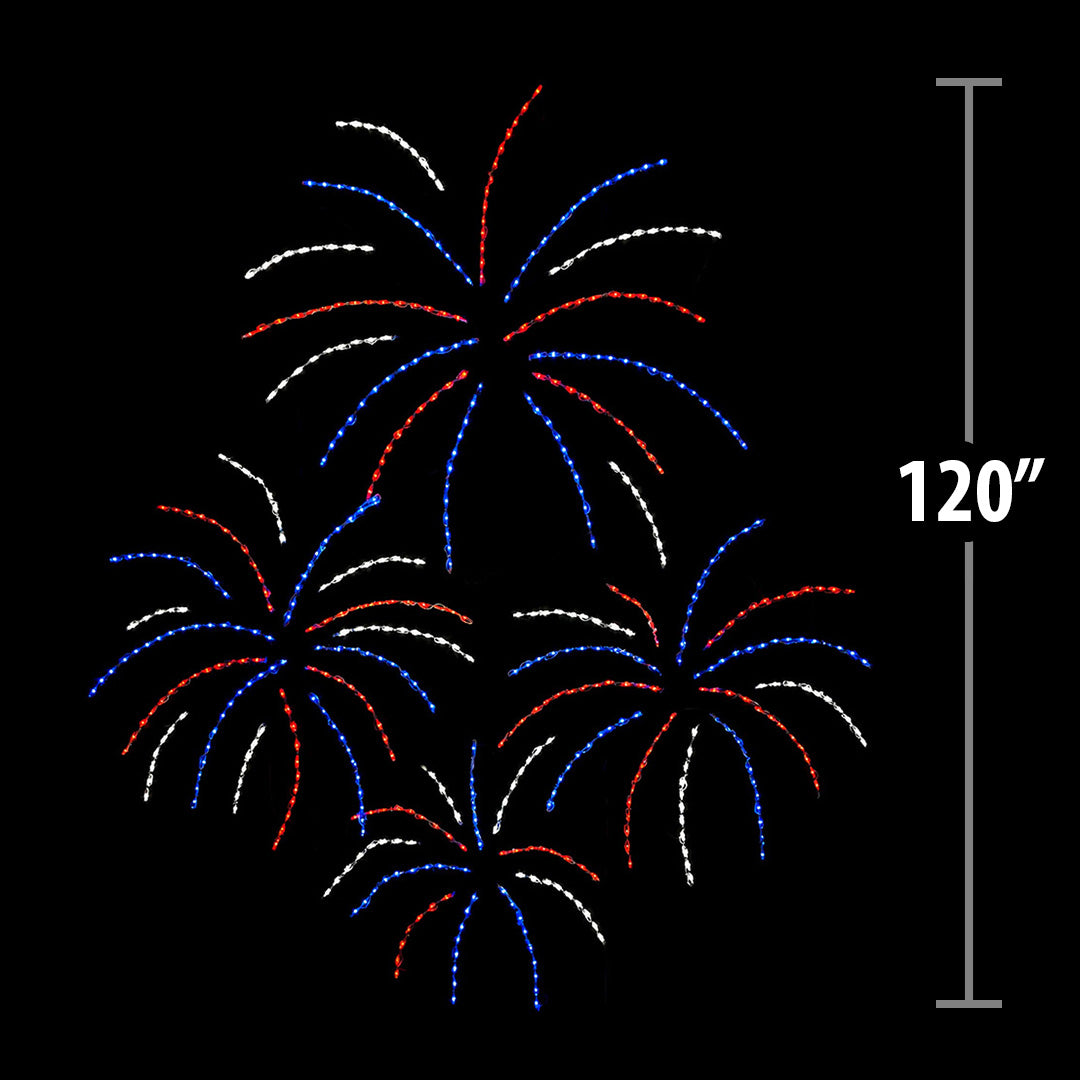 Animated LED Fireworks Stack