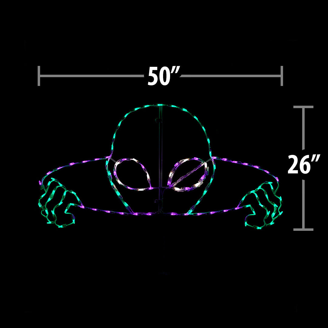 Animated LED Alien Rising