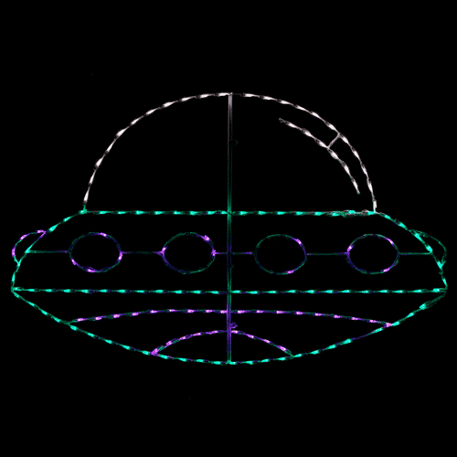 Animated LED Alien Spaceship