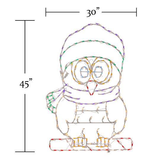 LED Winter Owl