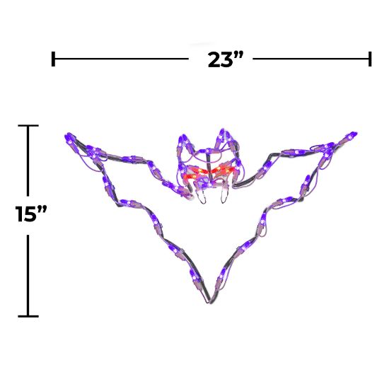 LED Bat Small | Affordable Lighted Bat Display for Halloween