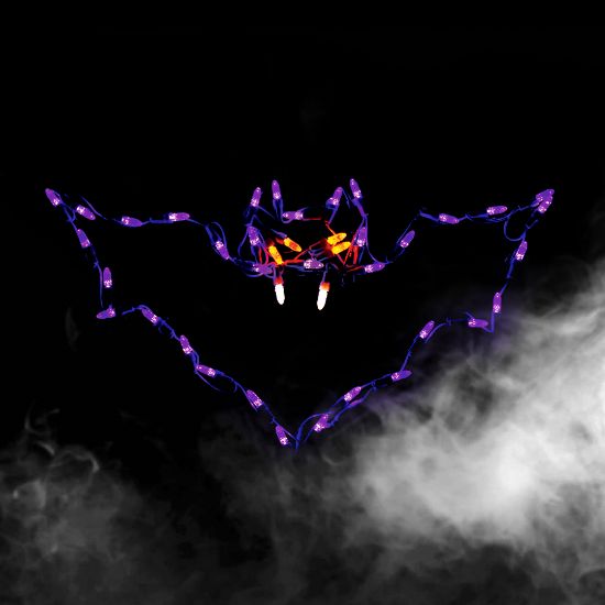 LED Bat Small | Affordable Lighted Bat Display for Halloween