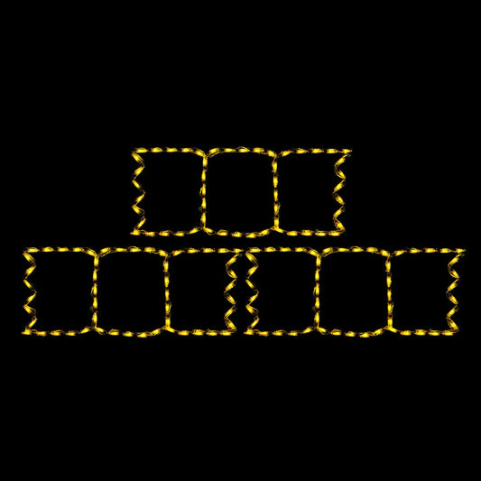 LED Hay Bale Stack