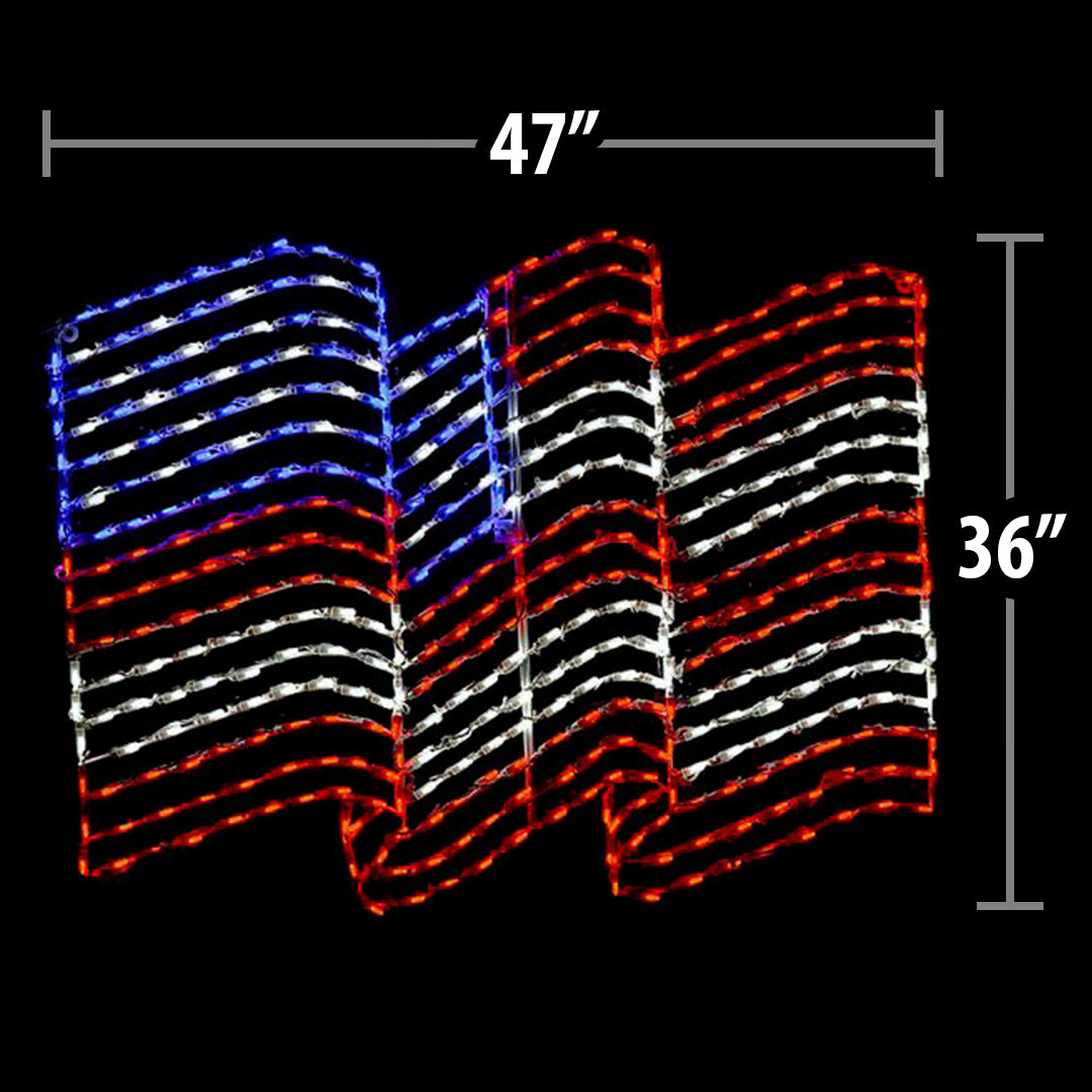 LED American Flag Waving