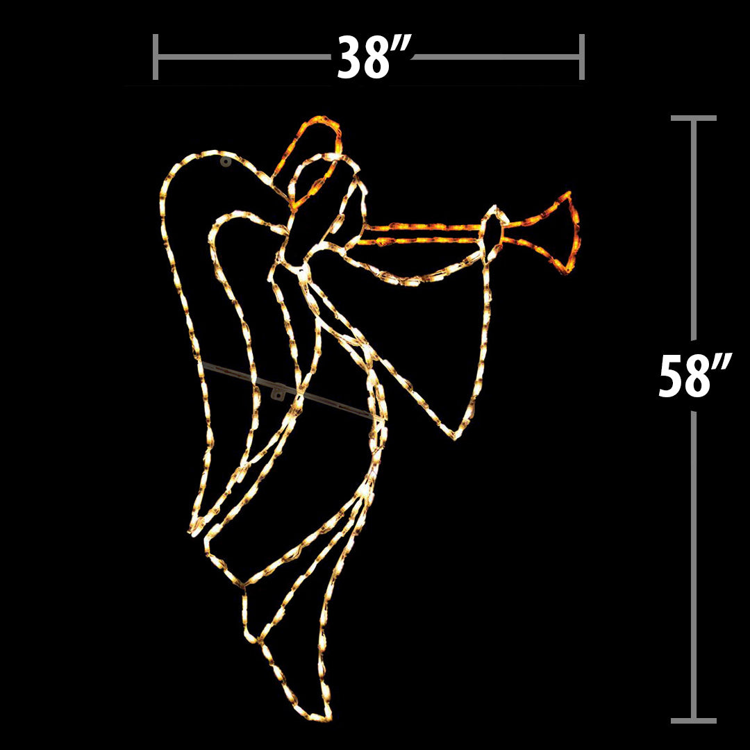 LED Nativity Angel Trumpeting