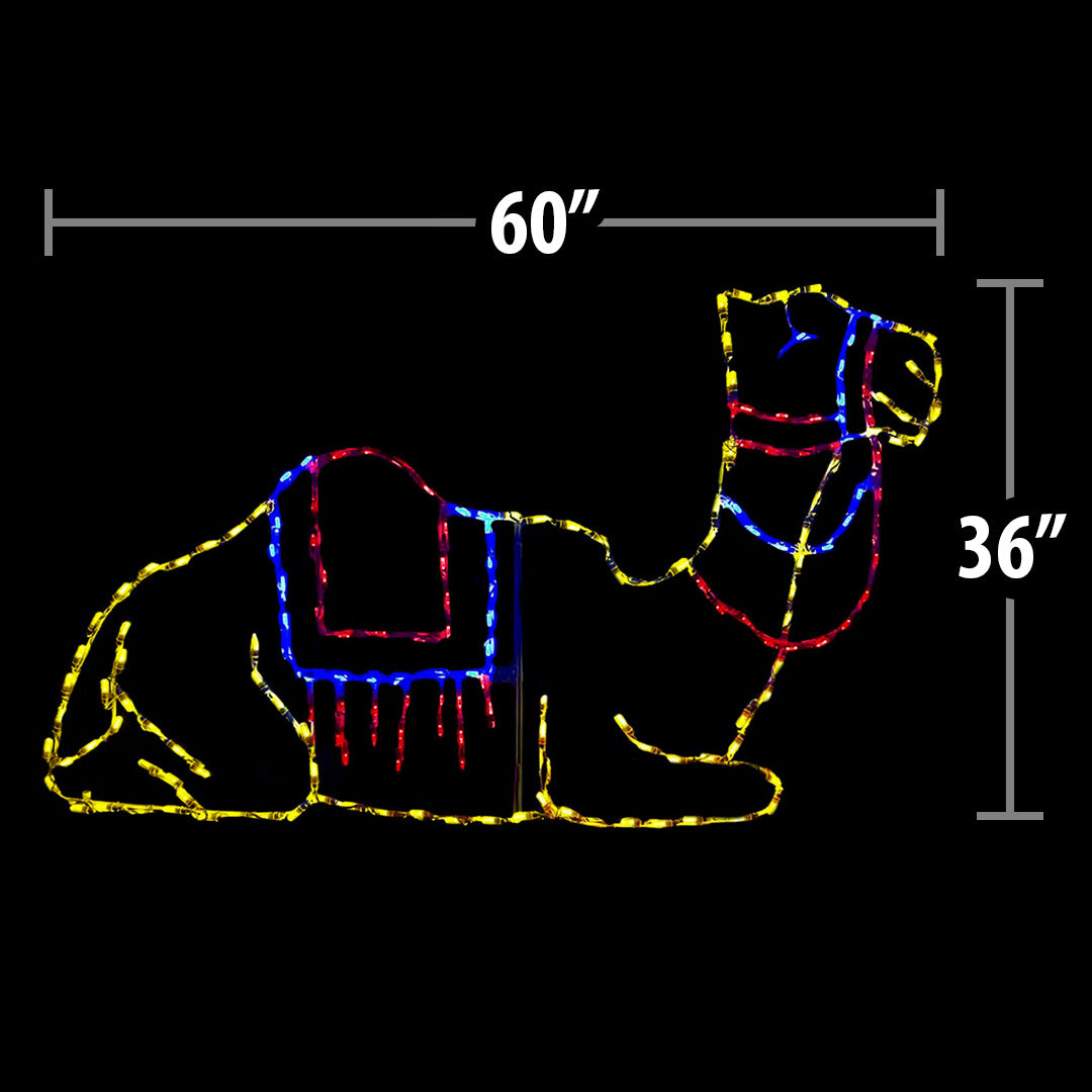 LED Nativity Camel Laying