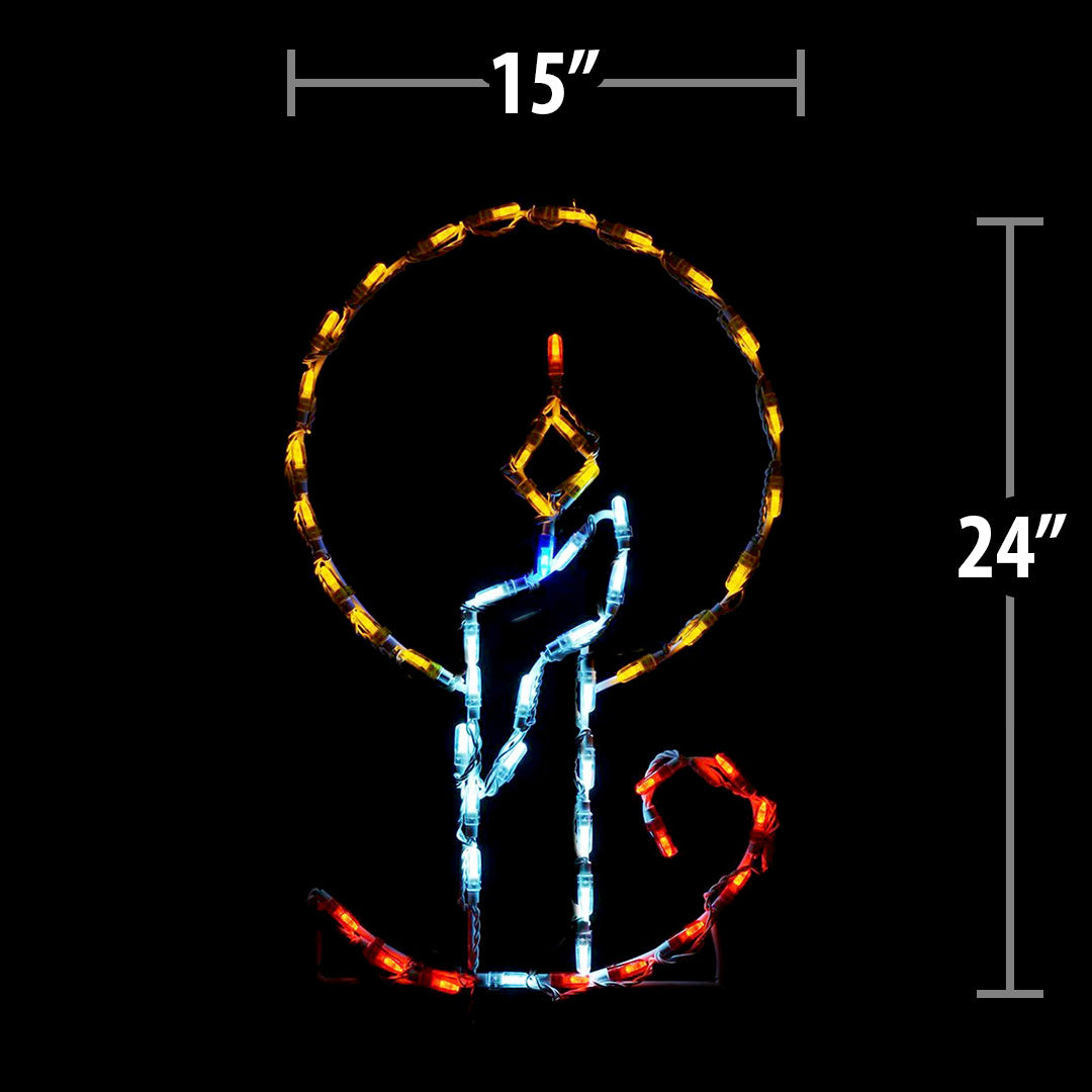 LED Candle in Holder