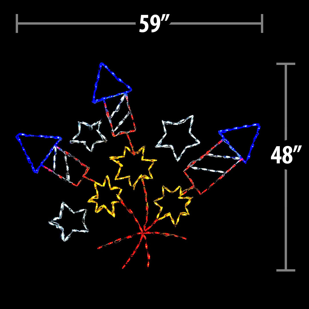 LED Firecracker Cluster