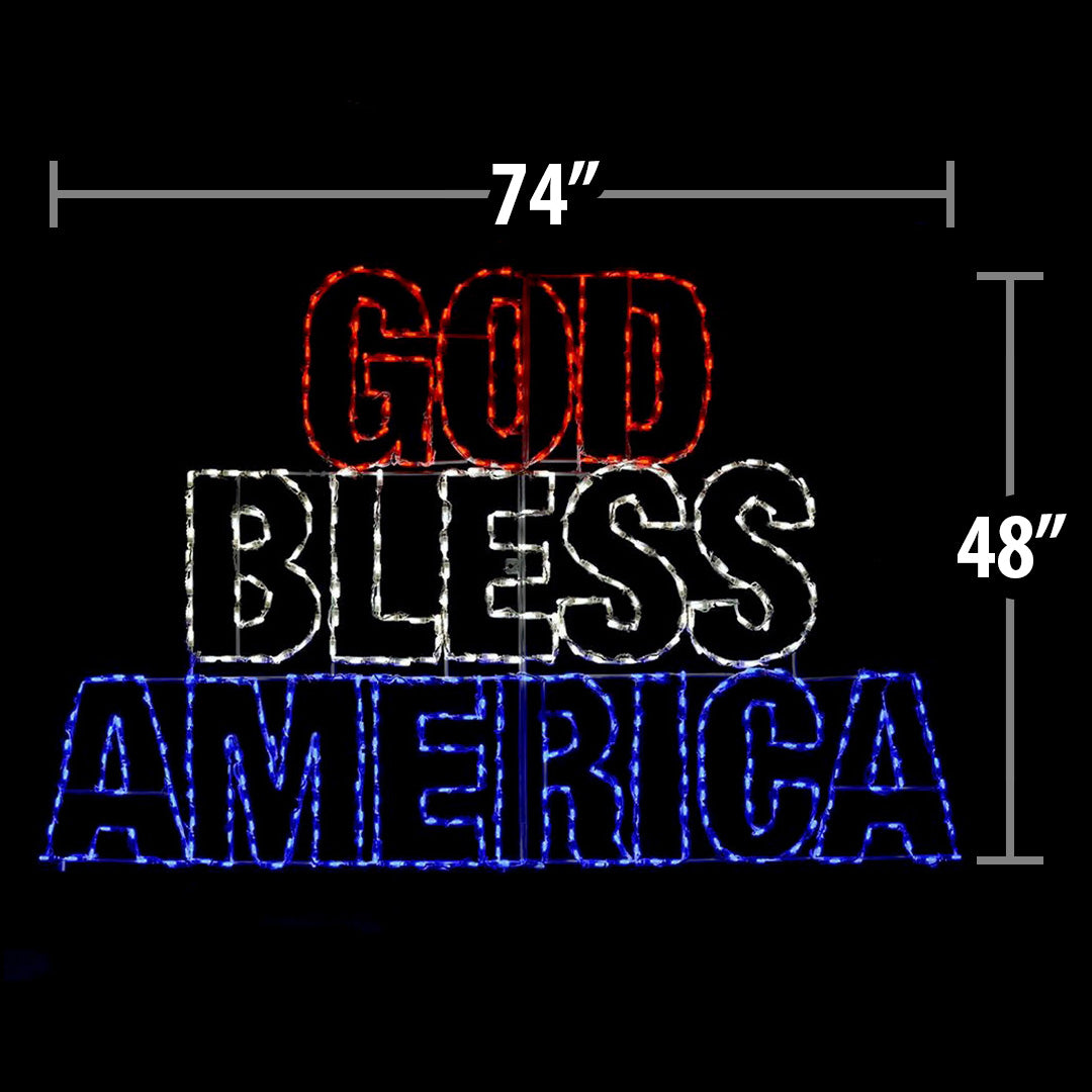 LED God Bless America