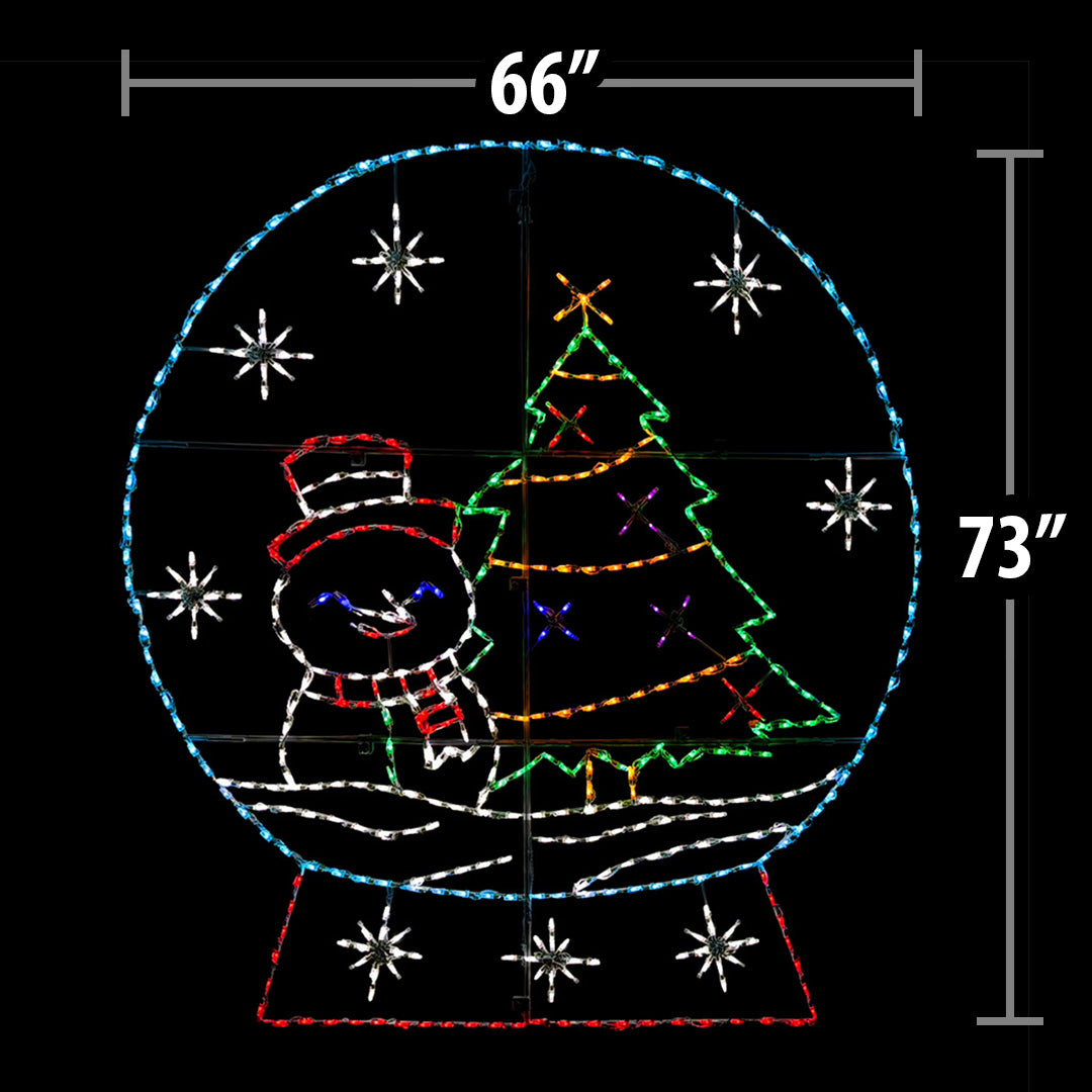 LED Christmas Snow Globe
