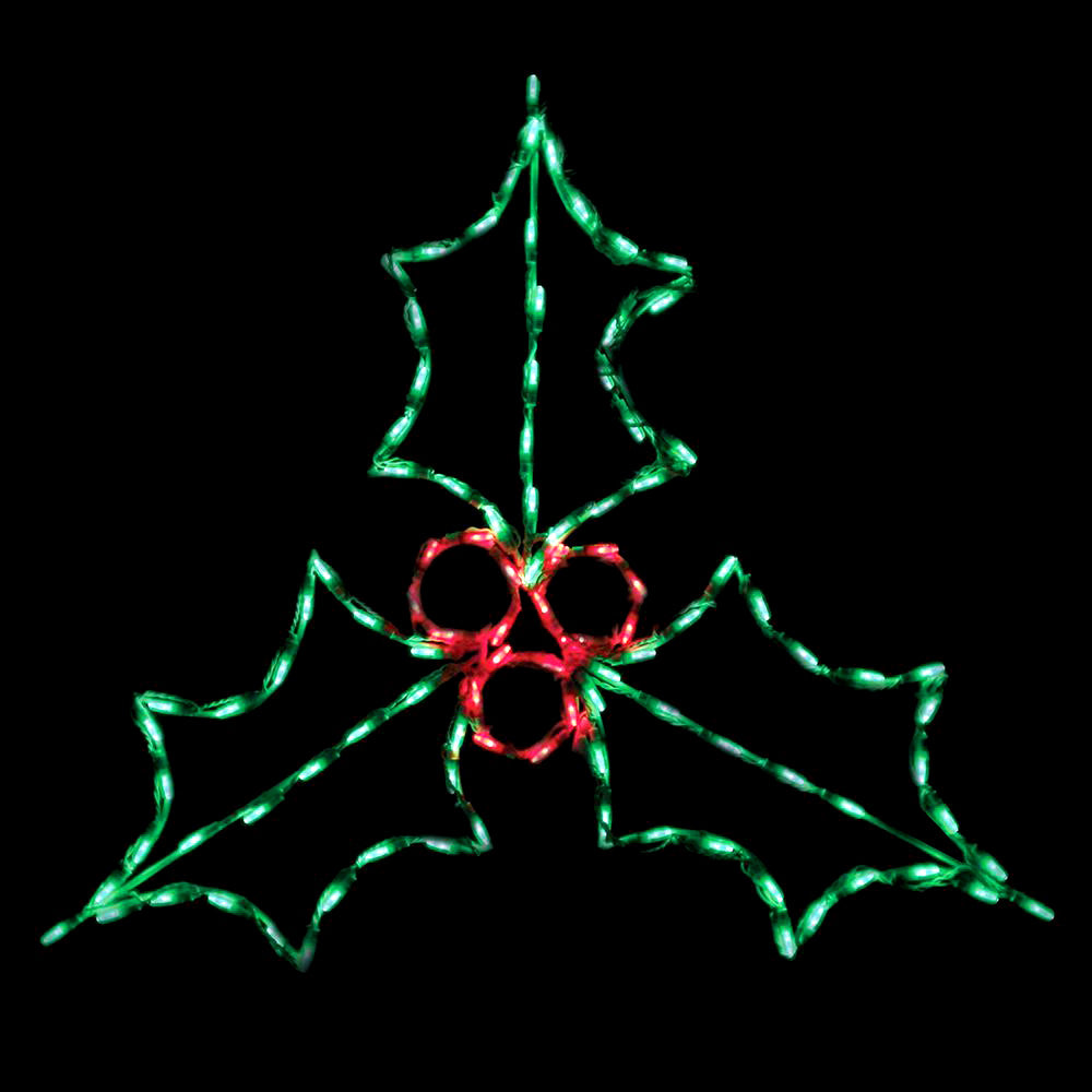 LED Holly with Berries