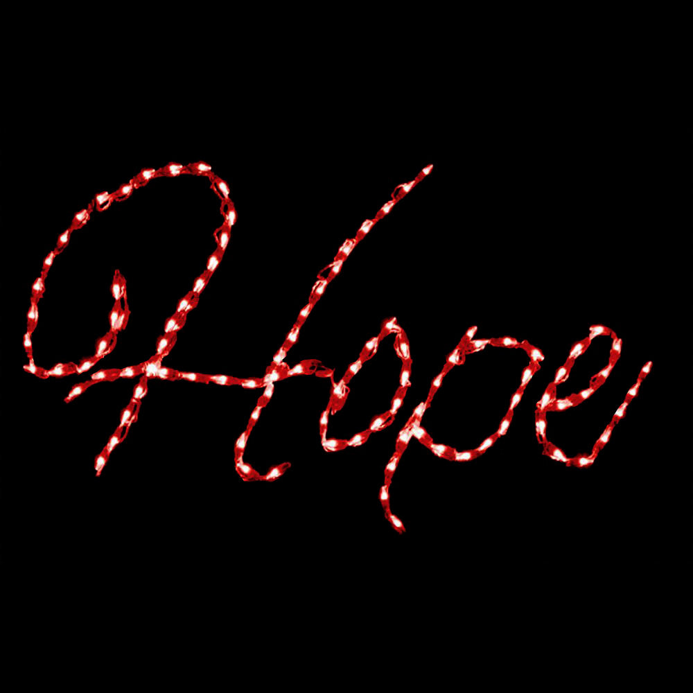 LED Hope Word Sign