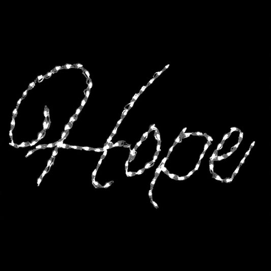 LED Hope Word Sign