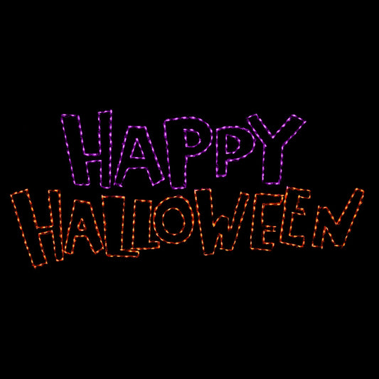 LED 'Happy Halloween' Word Sign