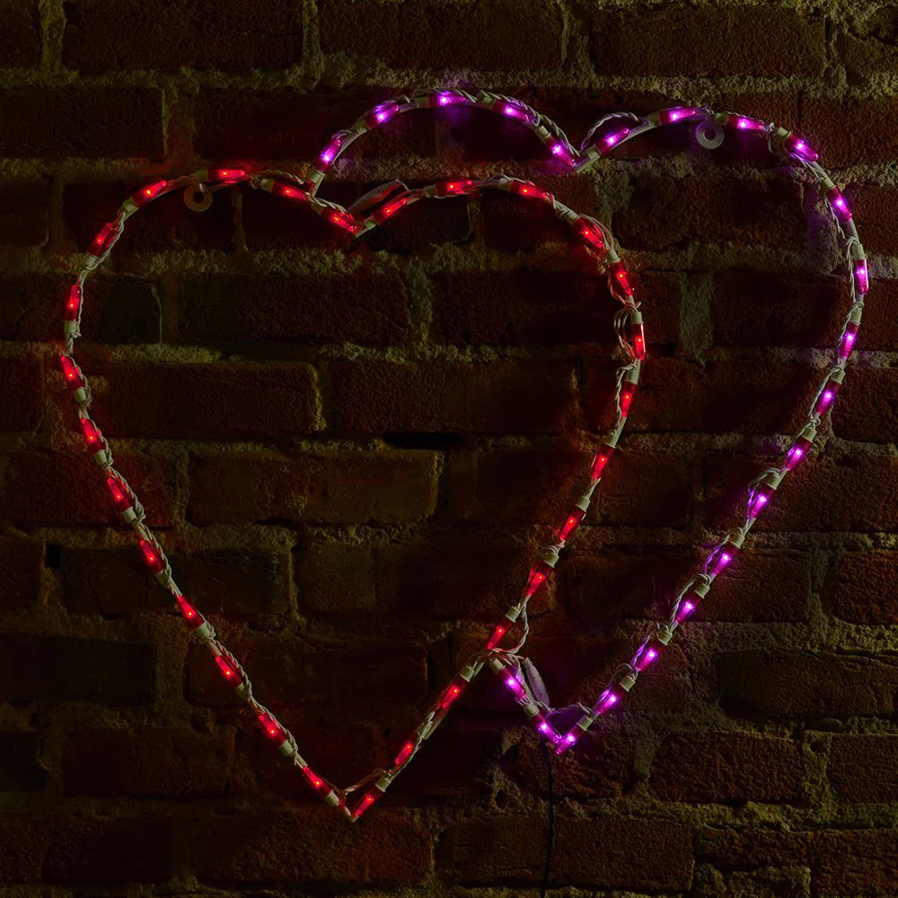 LED Heart Double