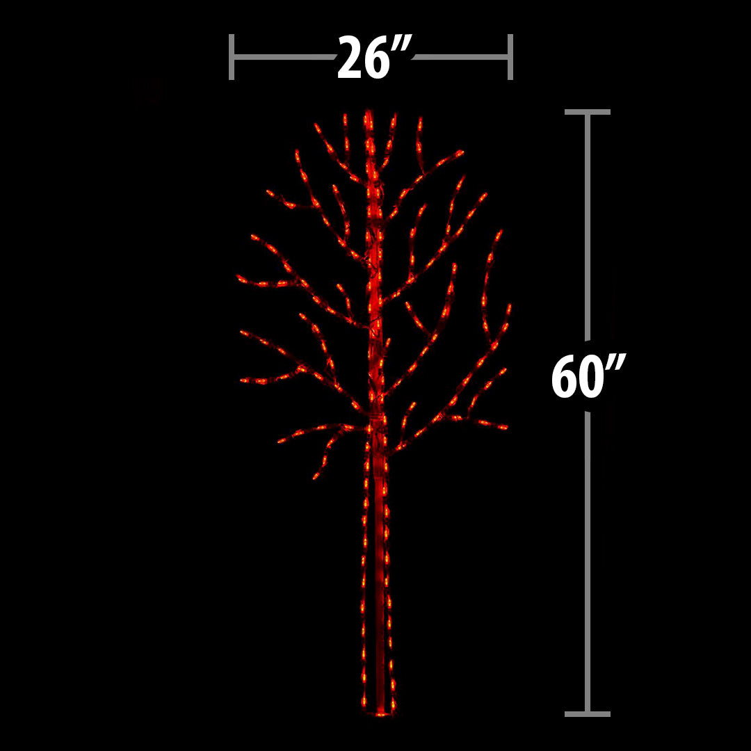 LED Halloween Tree 60" (Orange)