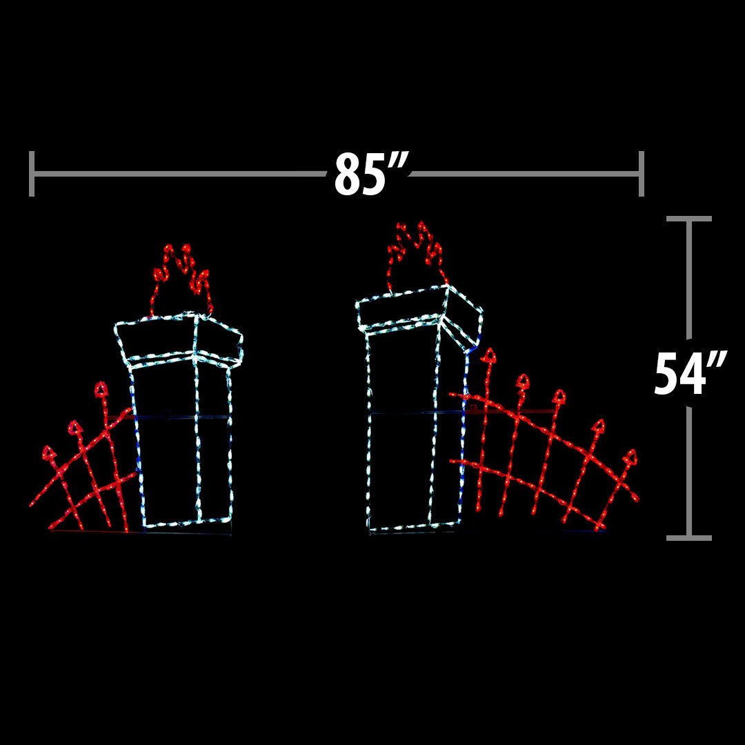 LED Cemetery Fence