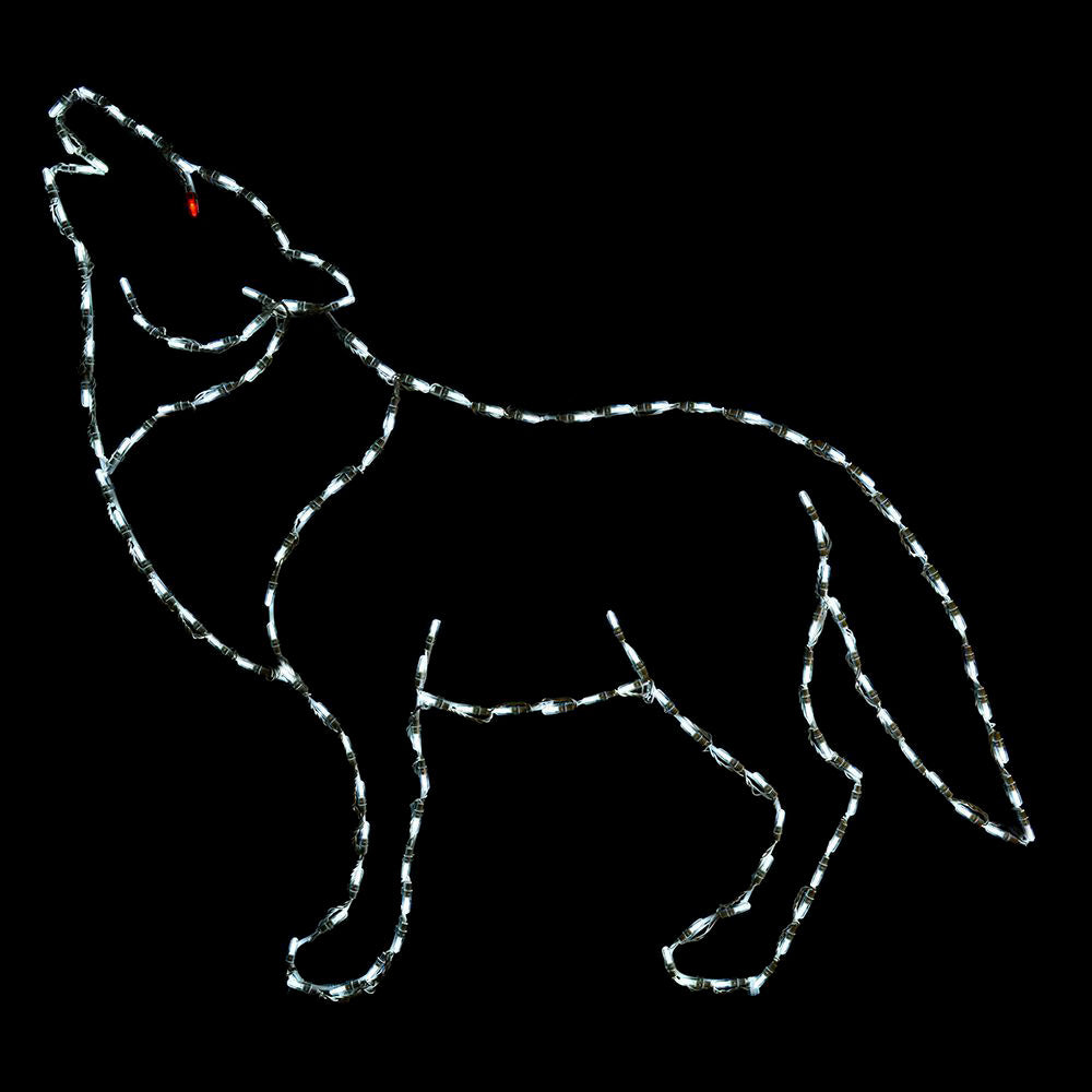 LED Howling Wolf